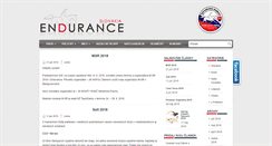 Desktop Screenshot of infoendurance.sk