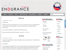 Tablet Screenshot of infoendurance.sk